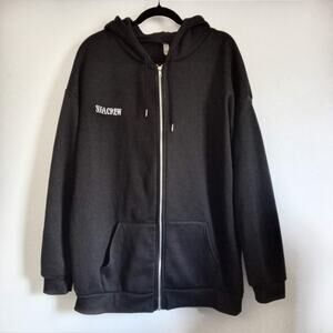 SUGA CREW Hoodie AGUST D Concert Tour XXL BTS KPOP 2 Sided Cities Black Zip